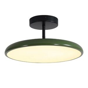 Vintage Look Green Flush Mount LED Ceiling Light